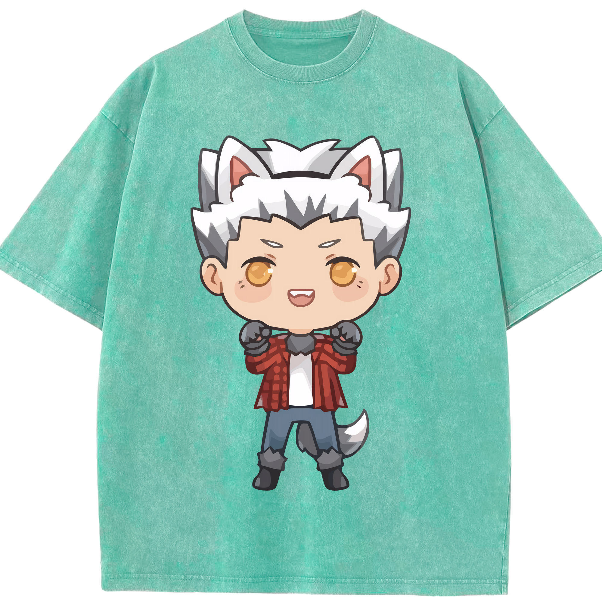 （画像用） ハイキュー!! Haikyu!! 綿100% ヴィンテージ風 半袖Tシャツ（フロントプリント）